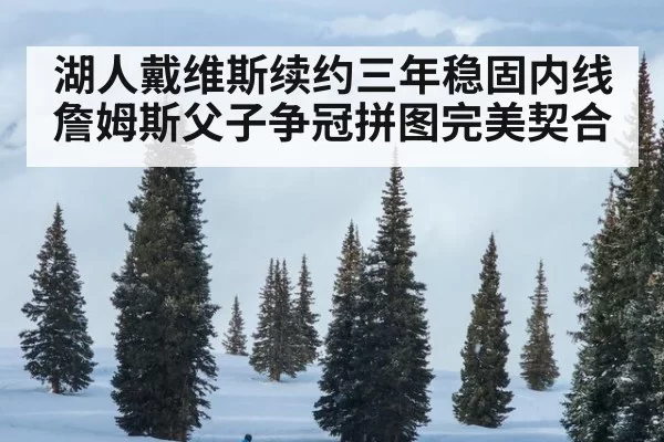 湖人戴维斯续约三年稳固内线 詹姆斯父子争冠拼图完美契合